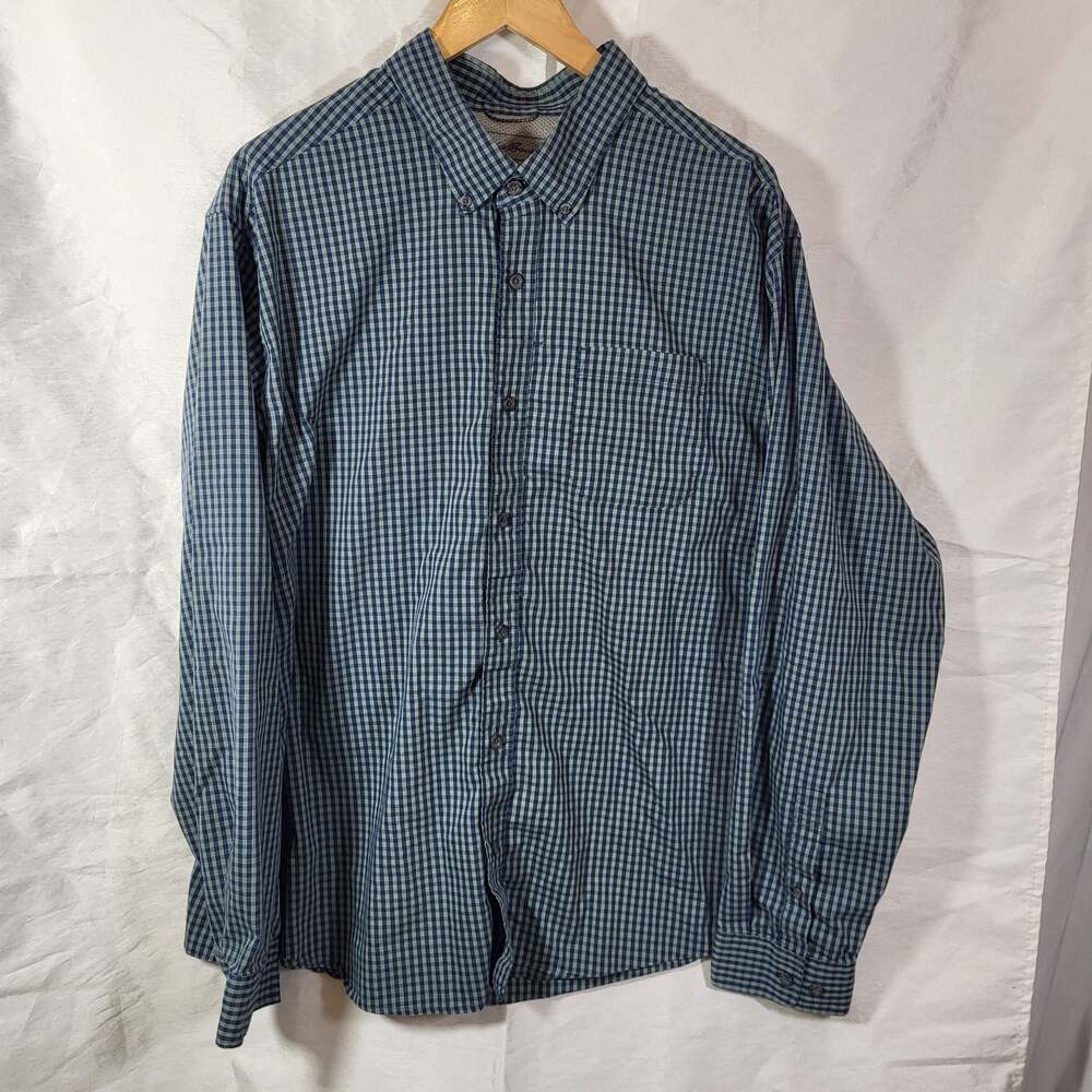 Eddie Bauer Men's 2XL Classic Fit Long Sleeve Plaid Button Down Shirt